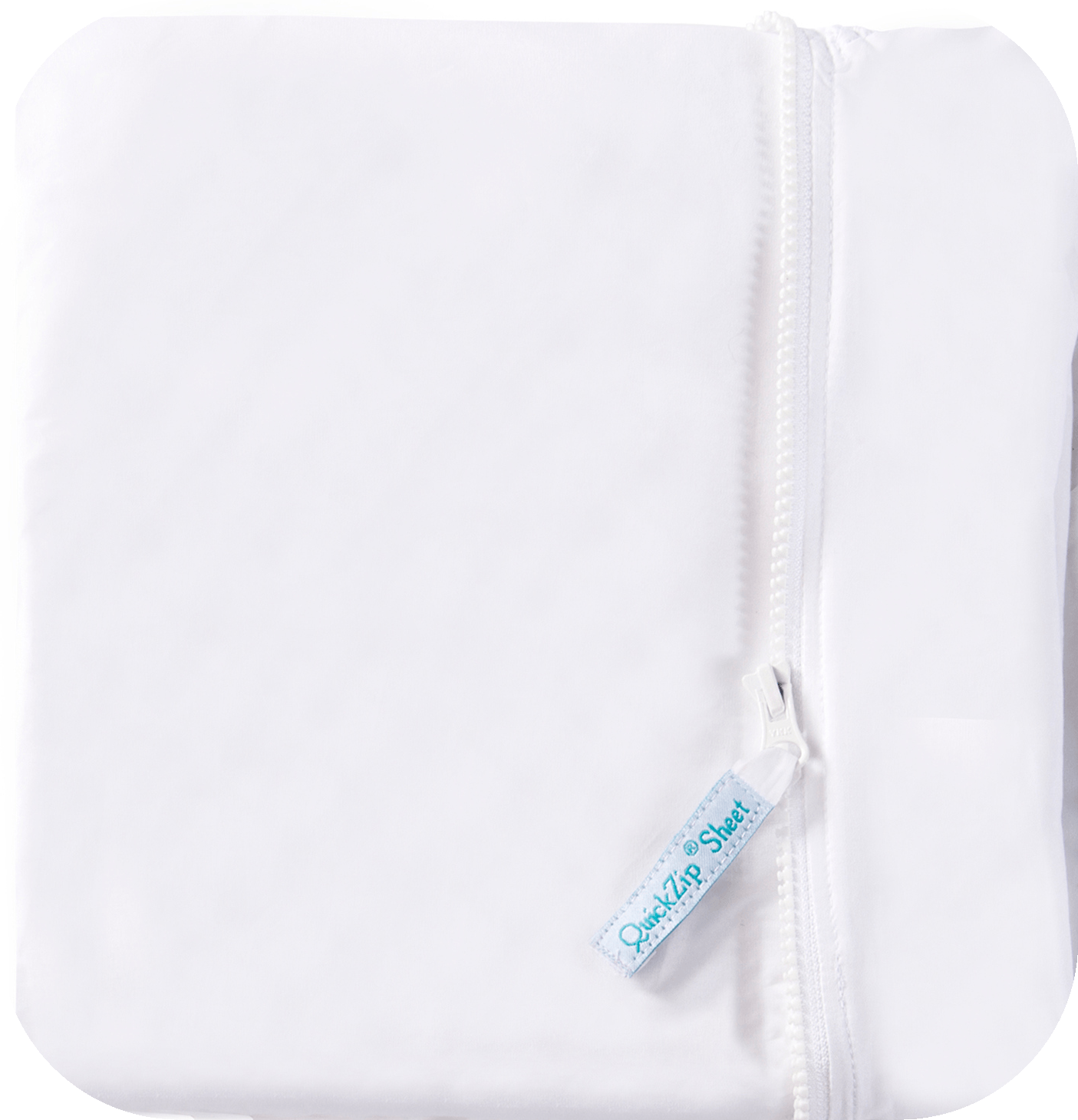 Crib White Base - QuickZip Company Zipper Sheets
