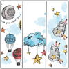 Get all three original designs., Over the moon, Clouds and Stars and Counting Sheep - plus a white base.