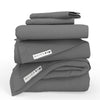 QuickZip Classic Bundle | More Comfort.  Less Hassle. Sheets that Zip Off and On and Won't Pop Off! | Sateen Cotton | Fitted Sheet (Base + Zip Sheet) + Extra Zip Sheet; Flat Sheet; 2 Pillowcases