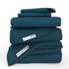 QuickZip Classic Bundle | More Comfort.  Less Hassle. Sheets that Zip Off and On and Won't Pop Off! | Sateen Cotton | Fitted Sheet (Base + Zip Sheet) + Extra Zip Sheet; Flat Sheet; 2 Pillowcases