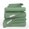 QuickZip Classic Bundle | More Comfort.  Less Hassle. Sheets that Zip Off and On and Won't Pop Off! | Percale Cotton | Fitted Sheet (Base + Zip Sheet) + Extra Zip Sheet; Flat Sheet; 2 Pillowcases