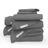 QuickZip Classic Bundle | More Comfort.  Less Hassle. Sheets that Zip Off and On and Won't Pop Off! | Percale Cotton | Fitted Sheet (Base + Zip Sheet) + Extra Zip Sheet; Flat Sheet; 2 Pillowcases