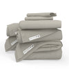 QuickZip Classic Bundle | More Comfort.  Less Hassle. Sheets that Zip Off and On and Won't Pop Off! | Sateen Cotton | Fitted Sheet (Base + Zip Sheet) + Extra Zip Sheet; Flat Sheet; 2 Pillowcases