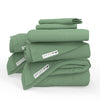 QuickZip Classic Bundle | More Comfort.  Less Hassle. Sheets that Zip Off and On and Won't Pop Off! | Percale Cotton | Fitted Sheet (Base + Zip Sheet) + Extra Zip Sheet; Flat Sheet; 2 Pillowcases