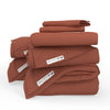 QuickZip Classic Bundle | More Comfort.  Less Hassle. Sheets that Zip Off and On and Won't Pop Off! | Sateen Cotton | Fitted Sheet (Base + Zip Sheet) + Extra Zip Sheet; Flat Sheet; 2 Pillowcases