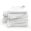 QuickZip Classic Bundle | More Comfort.  Less Hassle. Sheets that Zip Off and On and Won't Pop Off! | Sateen Cotton | Fitted Sheet (Base + Zip Sheet) + Extra Zip Sheet; Flat Sheet; 2 Pillowcases