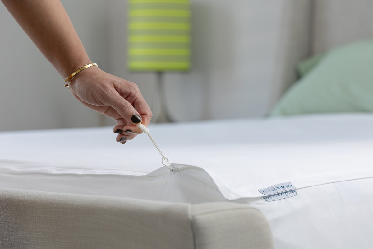 QuickZip Zip sheets make for easy changing, cleaning, and swapping with your existing QuickZip base.