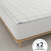 Twilluxe Flannel Fitted Sheet (Base + Zip Sheet ) - Split King