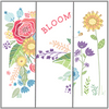 Full Bloom 3 Pack-contains 1 each Sprouting Garden, Framed in Flowers, Bloom Grow Blossom