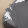 QuickZip Premium Bedding Set - Sateen Cotton Cal Twin Slate Gray