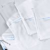 Classic Starter Pack in White, Percale Cotton (includes 1 base + 1 zip-on sheet, 1 flat sheet, 2 pillowcases)