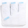 Premium Crib Starter Pack in White: Includes 1 Wraparound Base + 3 Zip-On Sheets