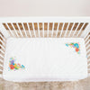 Cotton Crib Zip-On Framed In Flowers (Base Sold Seperately)