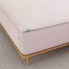 The QuickZip Fitted Sheet - Sateen Cotton Twin Blush
