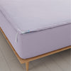 The QuickZip Fitted Sheet - Percale Cotton Split King Lavender