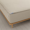 The QuickZip Fitted Sheet - Sateen Cotton Cal King Sand