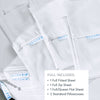 QuickZip Classic Bedding Set - Percale Cotton RV King Ivory
