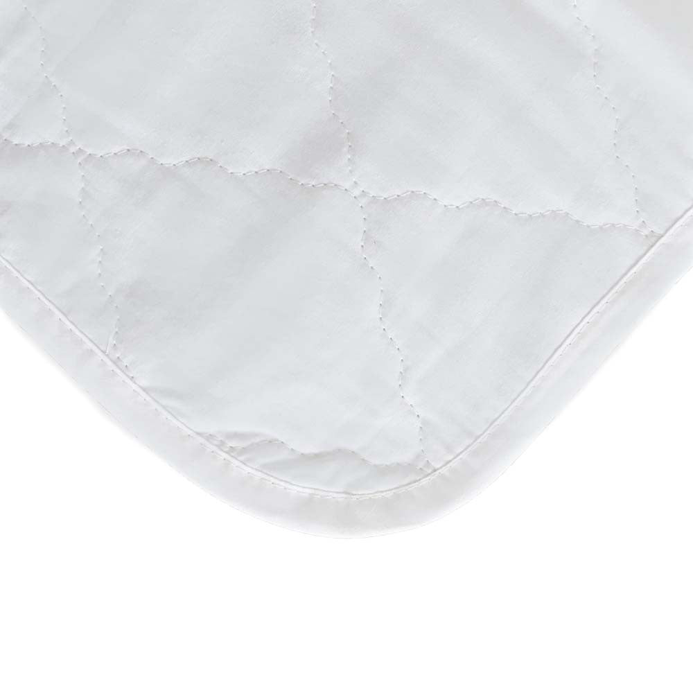 Carter's Keep Me Dry Waterproof Layer Quilted Fitted Crib Pad, White 